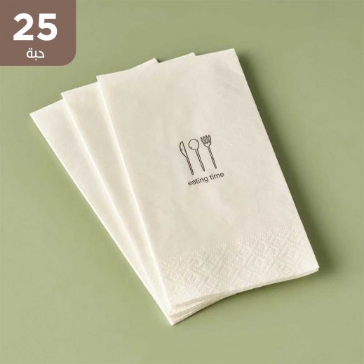 بيلا ميزون - مناديل وقت تناول الطعام 33 × 33 سم - 25 حبة - يتم التوصيل بواسطة توصيل فاست