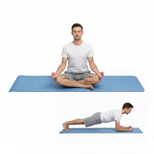 بساط يوغا TPE ثنائي اللون 6 ملم من همة