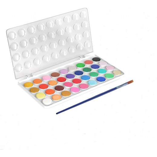 مجموعة ألوان مائية ٣٦ لون مع فرشاة رسم - يتم التوصيل بواسطة توصيل فاست