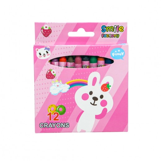 مجموعة من 12 قلم تلوين وردى - يتم التوصيل بواسطة توصيل فاست