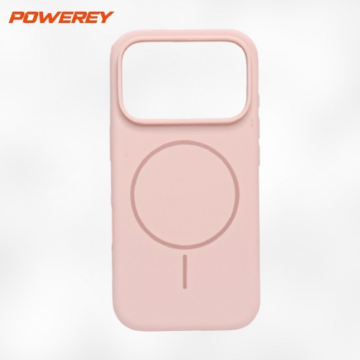 غطاء حماية ماجسيف ريل ليكويد سيليكون لهاتف آيفون 17 برو من باوري - تان - يتم التوصيل بواسطة توصيل فاست