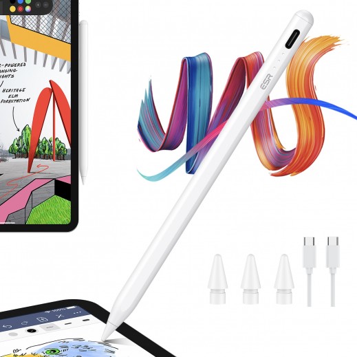 قلم رقمي أبيض من ESR - يتم التوصيل بواسطة توصيل فاست