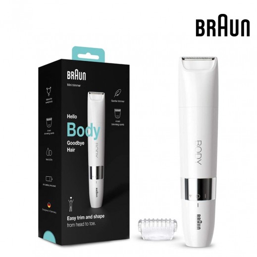  براون -آلة تهذيب شعر الجسم الصغيرة