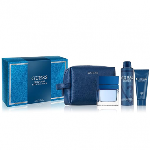 جس - مجموعة عطر سيداكتف بلو EDT للرجال 3 قطع