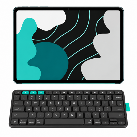 لوجيتك غطاء مزود بلوحة مفاتيح Flip Folio لجهاز اّيباد برو مقاس 11 بوصة - بتخطيط عربي - يتم التوصيل بواسطة  Taw9eel خلال يومين عمل 