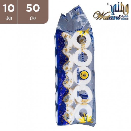 (بريز – ورق تواليت سميك – 50 م ( 10 لفات 
