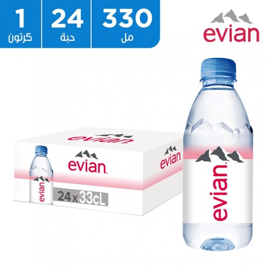 ايفيان مياه معدنية طبيعية 24 × 300 مل - يتم التوصيل بواسطة توصيل فاست