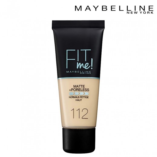 مايبلين - كريم أساس Fit Me مطفي 112 Soft Beige