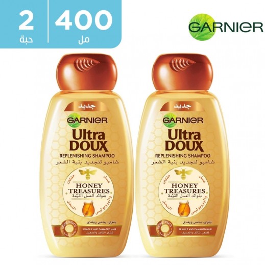غارنييه - شامبو ألترا دوكس بالعسل الطبيعى 2 × 400 مل - يتم التوصيل بواسطة توصيل فاست