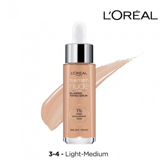 لوريال باريس - مصل ترو ماتش نيود بلامبينج الملون 3-4 متوسط فاتح