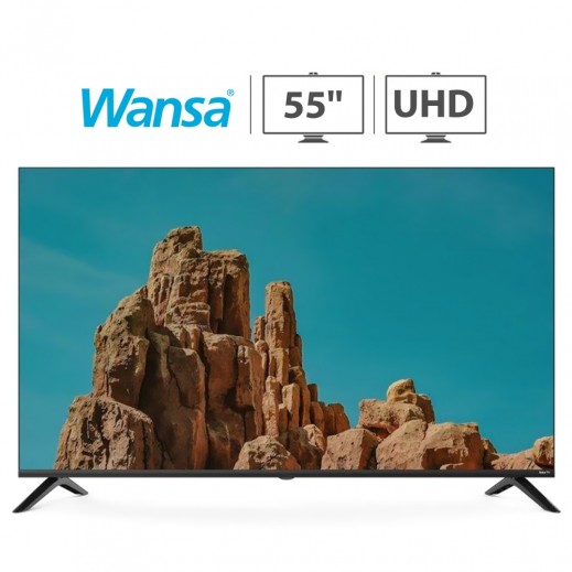 ونسا - تلفزيون جوجل الذكي 55 بوصة 4K فائق الوضوح WLE55NGT63 - أسود - يتم التوصيل بواسطة Xcite فى خلال 3 ايام عمل