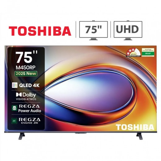 توشيبا - تلفزيون 75 بوصة دقة 4K LED  فائق الوضوح - 75M450RP - يتم التوصيل بواسطة Xcite فى خلال 3 ايام عمل