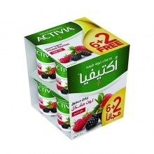 أكتيفيا – روب لايت مشكل بالتوت 120 جرام (6+2 مجانا)