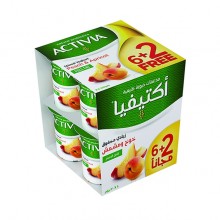 أكتيفيا – روب بالخوخ والمشمش 120 جرام (6+2 مجانا)