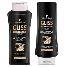 شوارزكوف - شامبو جليس ألتيمات ريبير 400 مل + بلسم إكسبريس ريبير 200 مل