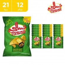 تسالي - رقائق البطاطس بالكمون والليمون 21×12 جم