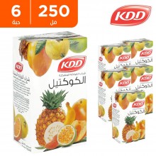 كى دى دى - عصير الكوكتيل 250 مل ( 6 حبة )