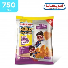 أمريكانا - أبطال أمريكانا ناجت الدجاج المرحة 750 جم