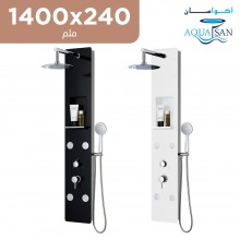 أكواسان - شاور بانل من الزجاج المقوى 1400 × 240 مم