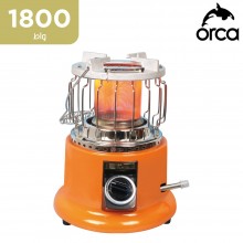 أوركا – دفاية وموقد غاز 2 في 1 بقوة 1,800 واط – برتقالي