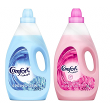 كومفرت - منعّم الأقمشة برائحة نواعم الزهور 3 لتر + منعّم الأقمشة برائحة ندى الربيع 3 لتر