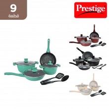 برستيج - طقم أواني طهي جرانيت ألومنيوم مصبوب من بريستيج وينسور - 9 قطع