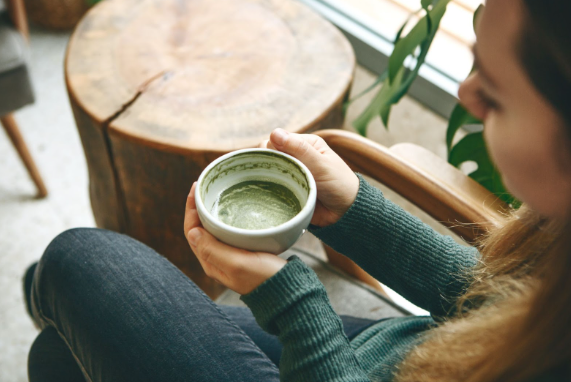 A cup of Matcha Latte