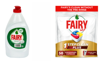 Fairy dishwasher detergents