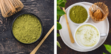 Matcha powder and tools