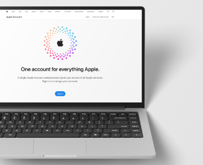 Apple ID login screen
